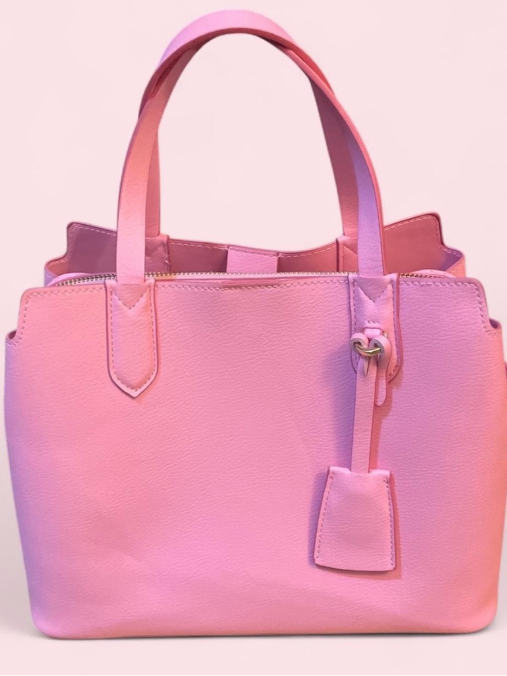 a new day Pink Structured Tote with Gold Hardware - Picture 5 of 8